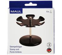 MAUL Round Version 6 Stamps Premium Stamp Holder Metal Stamp Rack - Black Black