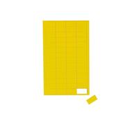 MAUL Simboli magnetici Etichette gialle annotabili | organizzazione visiva rapida, codifica a colori intuitiva, superficie scrivibile, set pratico da 56 pezzi