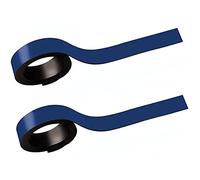 MAUL Striscia magnetica, 1 x 100 cm (2 pezzi), nastro magnetico autoadesivo su superfici magnetiche, nastro magnetico ritagliabile individualmente, scrivibile con pennarello, blu