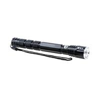 MAUL Torcia a LED MAULDION - Torcia LED leggera e adatta per esterni - Torcia luminosa con cinturino da polso ad alta intensità luminosa e protezione dagli spruzzi d'acqua (IPX4) - Nero