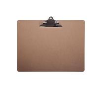MaulClassic - Lavagna con morsetto, DIN A3 orizzontale, legno in fibra dura, riciclabile, morsetto retro, larghezza 25 mm