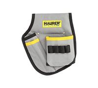 MAURER 2240130 Funda Bolsa Porta Herramientas para Cinturon con 3 Bolsillos y 4 Elasticos. Portaherramientas Electricista Multibolsillos