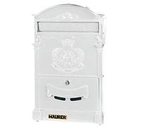 Maurer Cassetta Postale Regia Royal in Alluminio per Esterno Bianca 41 x 26 x 8 cm