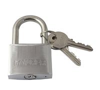 MAURER 3100860 - Lucchetto in acciaio 50 millimetri arco normale, Cranberry