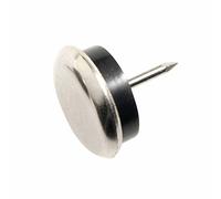 MAURER 5130150 scorrevole metallo gomma chiaro Ø25, in Blister, confezione da 8 pezzi