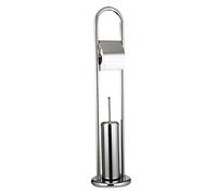 PIANTANA PORTAROTOLO SCOPINO BAGNO ACCIAIO INOX H80CM MAURER