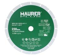 MAURER 7020165 Disco De Corte para Madera y Plasticos Ø 230 x 1,6 mm