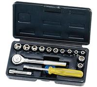 Maurer 80047 Chiave Bussola, Carbonio, 1/4, 16 Pezzi, Grigio