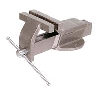 Maurer 80071 Morsa da Banco Fissa, Acciaio, mm 100, Grigio