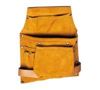 Maurer Borsa carpentiere 84239 – in crosta scamosciata – 3 tasche, 2 asole, portamartello – Beige