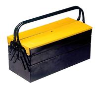 Maurer 86604 Cassetta Lamiera Portautensili, cm 45, Giallo/Nero