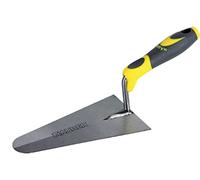 Maurer 87813 Cazzuola Tonda, Manico Bicomponente, cm 18, Grigio/Giallo