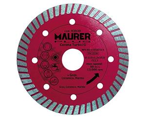 Maurer 9012050 - Gres disco diamantato 115 millimetri