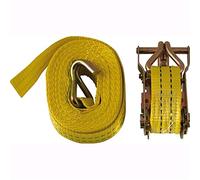 Maurer 99053 Cinghia di Ancoraggio Doppia con Ganci U e Cricchetto