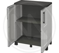 MAURER Armadio 2 Ante Basso in Resina cm37x68x90H - Made in Italy - con Ripiani