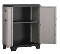 MAURER Armadio Basso Linear Sistema, Mobile in Polipropilene, 68x39x90 cm, con 1 Ripiano Regolabile, da Assemblare, Modello 900152