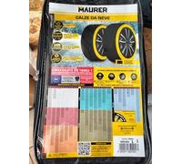 MAURER Calze da Neve per Auto Omologate, Taglia XL, Colore Nero/Giallo