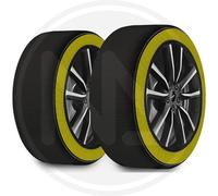 MAURER Calze da Neve per Auto, Taglia S, Omologate, Colore Nero/Giallo