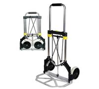 MAURER - Carrello alluminio estensibile con fune di sicurezza portata max 90 kg