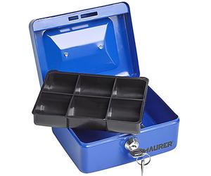 MAURER CASSETTA PORTAVALORI CON CHIAVI 20X16X9 CM COD.93572- 30X24X9CM COD.93574