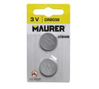 Maurer Confezione da 2 batterie a bottone al litio CR2032 3V