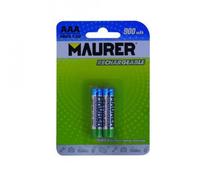 Maurer Confezione da 2 batterie ricaricabili AAA HR-3 900mAh