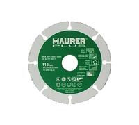 MAURER Disco De Corte Per Legno e Plastica Ø 115 x 1,2 mm, Carburo di Tungsteno, Multicolore, Per Smerigliatrice Angolare