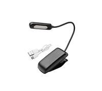 MAURER Linterna Led De Mesa 1 Watt. 30 Lumenes. Con Clip Recargable Usb Con 3 Tonos De Luz y 3 Niveles De Luminosidad