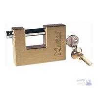 Maurer Lucchetto In Ottone Per Serrande Con Molla 2 Chiavi Mm 70