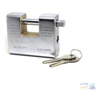 Maurer Lucchetto Per Serrande In Ottone Corazzato 2 Chiavi Mm 80