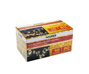 MAURER Luces Navidad Jardin Decorativas 10 Bombillas Globo (IP44)