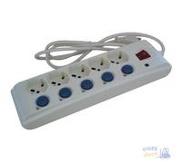 Maurer MultiPresa 5 Uscite Indipendenti Spina 2P+T 16A Presa Bipasso + Schuko
