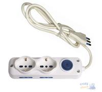 Maurer MultiPresa 6 Uscite Spina 2P+T 16A Prese Bipasso + Schuko Con