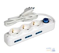 Maurer MultiPresa 9 Uscite Spina 2P+T 16A Prese Bipasso + Schuko Interruttore