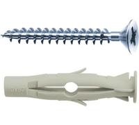 Maurer MUXV6 Tasselli universali in nylon con viti TSP, diametro 6 mm x lunghezza 40 mm, 100 pezzi