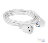 Maurer Prolunga Lineare Spina 2P+T 16A Presa 2P+T Schuko Bipasso Bianca Mt 5 Sez