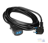 Maurer Prolunga Lineare Spina/Presa 2P+T 10A Nera Mt 5 Sez 3X0,75