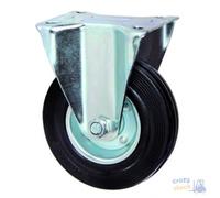 Ruota Ruote in Gomma con Piastra Fissa Ø 125 mm Portata 100kg Piastra 105x85 mm