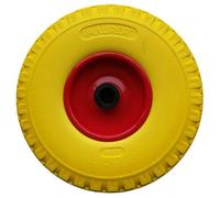 RUOTA PIENA IN POLIURETANO PER CARRELLO CARRELLI PORTAPACCHI Ø 260 mm ASSE 20 mm