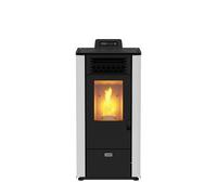 Maurer stufa pellet "Modello 8" 6,9kw 160 mc bianca Made In Italy CONTO TERMICO [EEK: G]