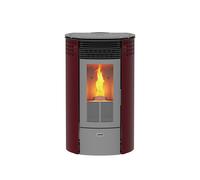 Maurer stufa pellet Redonda 6,9kw 160 mc bordeaux Made In Italy CONTO TERMICO [EEK: G]