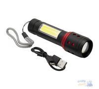 Maurer Torcia A Led Con Zoom Ricaricabile Usb Lumen 300