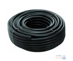 Maurer Tubo Pieghevole Corrugato Nero Con Sonda Tirafilo Mm 20 Mt 100