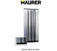 Maurer - Zanzariera per finestra a pannelli verticali rete in fibra di vetro