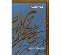 Maurice Blanchot Faux Pas (Copertina rigida) Meridian: Crossing Aesthetics