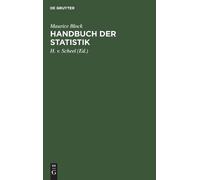 Maurice Block Handbuch Der Statistik (Copertina rigida)