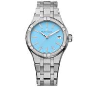 Maurice Lacroix AI1106-SS002-450-1 Women's Aikon Quartz 35mm Watch, Sky Blue Dial, Stainless Steel Bracelet