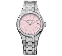 Maurice Lacroix AI1106-SS002-550-1 Women's Aikon Quartz 35mm Watch, Pink Dial, Stainless Steel Bracelet