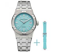 Maurice Lacroix AI6007-SS00F-431-C Men's Aikon Automatic Limited Summer Edition 39mm Watch, Turquoise Dial, Stainless Steel Bracele
