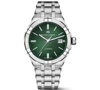 Maurice Lacroix AI6008-SS002-630-1 Men's Aikon Automatic 42mm Watch, Green Dial, Stainless Steel Bracelet